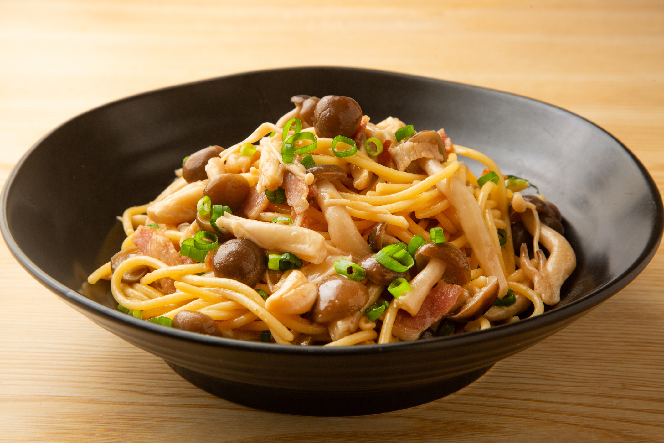 きのことバターの和風パスタ